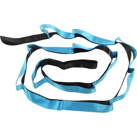 Sangle d'étirement en nylon, corde d'assistance au grand écart, bande de traction élastique bleue (1/5)