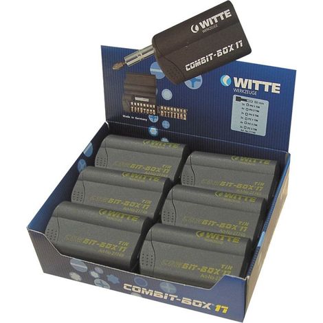 Boîte d’embouts de tournevis COMBIT-BOX 17 en vrac (Design) WITTE 27747