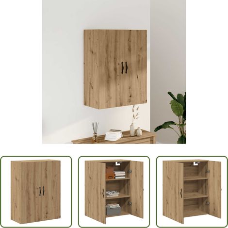 Holzschrank - Wandschrank Artisan-Eiche 69,5x34x90 cm Holzwerkstoff (1/5)