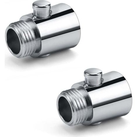 Stop Douche, 2 Pièces Robinet D'arrêT du Pommeau de Douche G1/2, Economiseur D'eau pour Douche Fabriqué en Matériau ABS de Haute qualité, Convient pour La Cuisine ou La Douche (1/3)