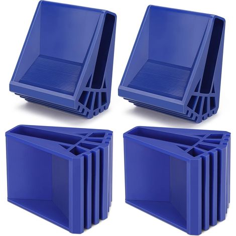 4 pieds échelle antidérapants caoutchouc - Bleu - Sécurité échelle télescopique (1/5)