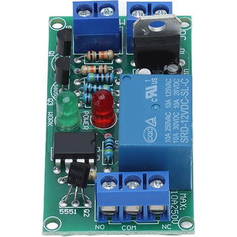 Module Relais 2 Boutons Interrupteur Marche Arrêt Déclencheur Niveau Haut Carte Circuit Alimentation DC 12V K71RS (1/5)