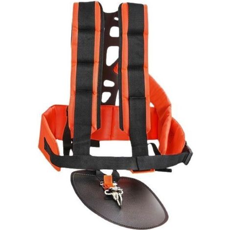 XEPHO harnais de débroussailleuse universelle, Sangle double harnais Rembourré Ajustable pour débroussailleuse et coupe-bordures (1/5)