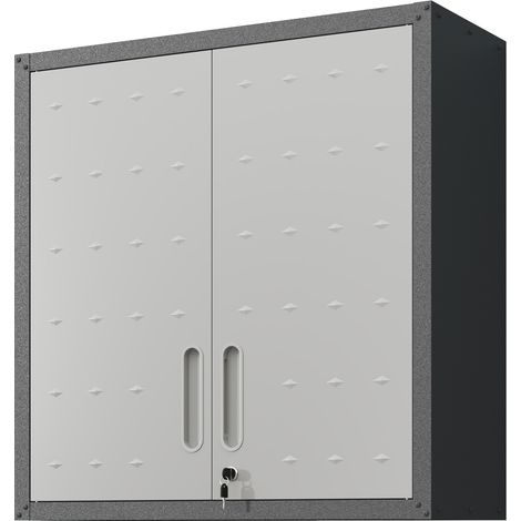 Armadio metallico da parete con serratura e ripiano regolabile MODENUIT 75 x 30 x 77 cm (1/5)