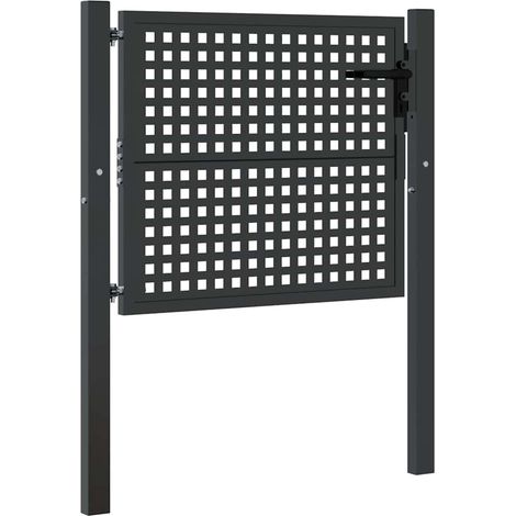 Maison Exclusive - Gartentor Anthrazit 100x75 cm Stahl