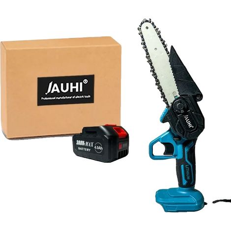 Scie Électrique Sans Fil, Design Ergonomique, Capacité de Coupe Puissante, 1 Ensemble de Batteries-388VF (1/2)