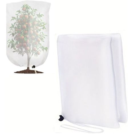 Grand Sac de Filet Arbre fruitier, Filet Anti Oiseaux réutilisable Filet Anti Insecte, Filet Anti Insecte Potager à Cordon,Protection Les Fruits(240cm x 240cm),Large Fruit Tree Netting Bags (1/5)