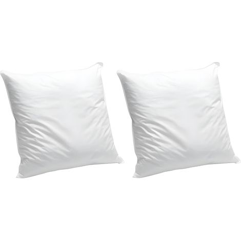 Lotto di 2 guanciali in Cotone bio 60 x 60 cm 550 g/m2 Sbieco Marrone - NATURE COMFORT di NATUREA (1/2)