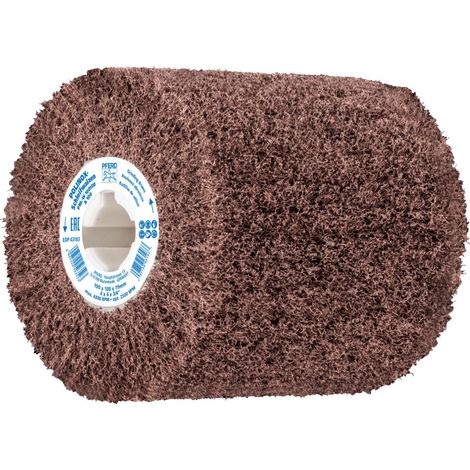 PFERD 44641010 POLINOX Vlies-Schleifwalze PNL Ø 100 x 100 mm Keilnut 19 mm A 100 für Feinschliff & (1/3)
