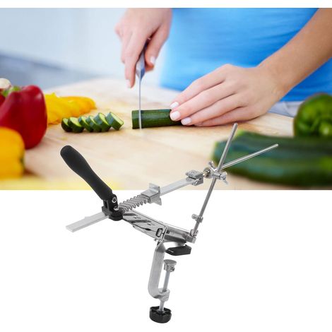 Set di pietre per affilare i coltelli Rotazione a 360° Supporto per affilatrice Lame per lucidatura per uso domestico