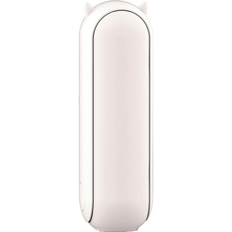1500mAh USB-wiederaufladbarer Taschenventilator, 2 Geschwindigkeitsstufen, Powerbank-Funktion (Weiß)