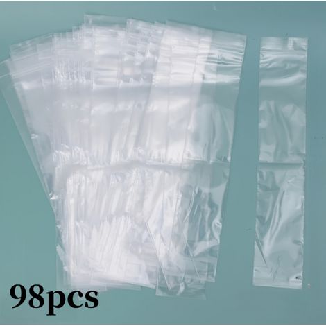 Lot de 98 pièces sacs de stockage pour fabrication de glace pour réfrigérateur, sacs pour glace pilée, adaptés pour l'utilisation en été et la fabrication de glace, sacs à glaçons pour l'été (1/4)