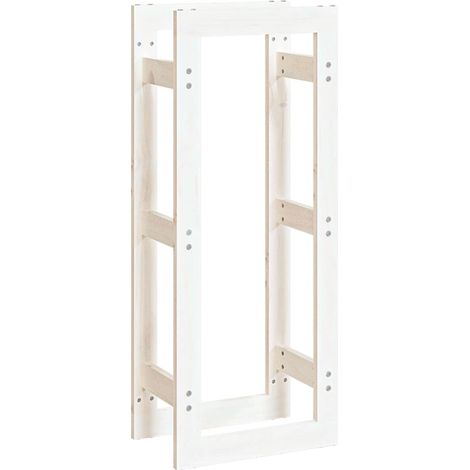 Maison Exclusive - Estante para leña madera maciza de pino blanco