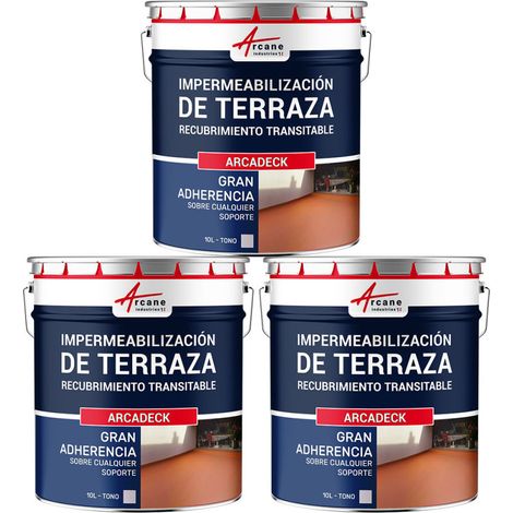 Membrana líquida transitable, Membrana para terrazas transitable, impermeabilización con ARCATERRASSE