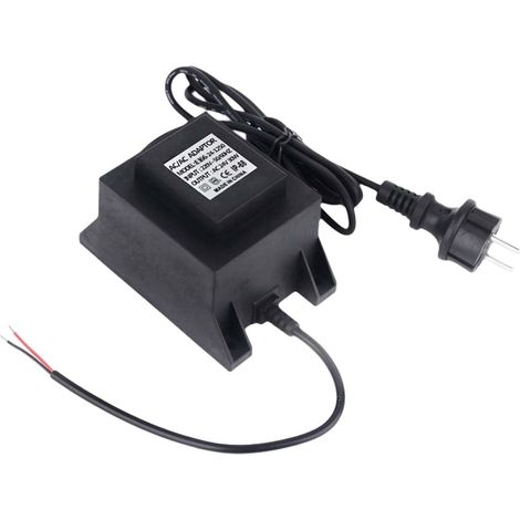Transformateur 24 V, TransformateurLED24V, IP68 Transformateur Adaptateur, Alimentation pour transformateurLED,AlimentationLed AC/AC 15W,Alimentation LED 24v pour éclairage LED et pompes de bassin (1/5)