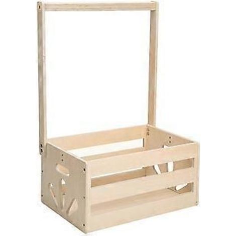 HOXILEELEO - Coffret en bois pour dressing de baby shower, panier de rangement aux bords lisses et sans bavures, grande capacité et montage facile. (1/5)
