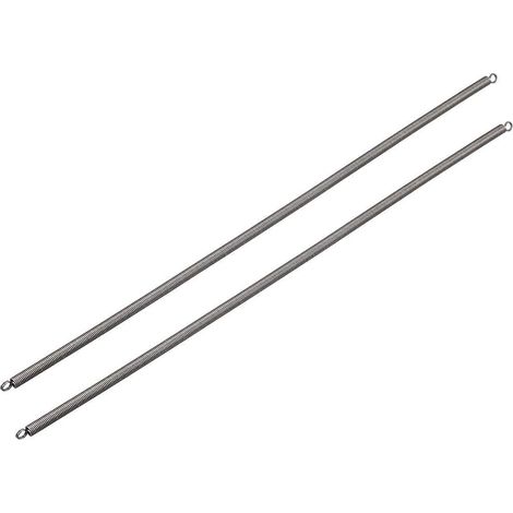 Tension Spring Extension Springs 0.7mm Wire Dia, 5mm OD, 300mm Free Length Spring Steel Small Double Hook 2pcs (1/3)