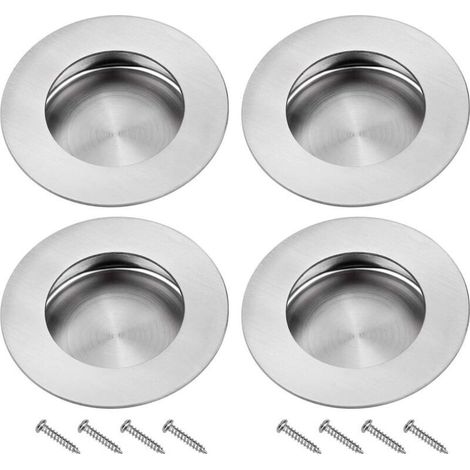 Maniglie a incasso per porte scorrevoli – acciaio inox 304, design invisibile, set da 4 pezzi con viti incluse