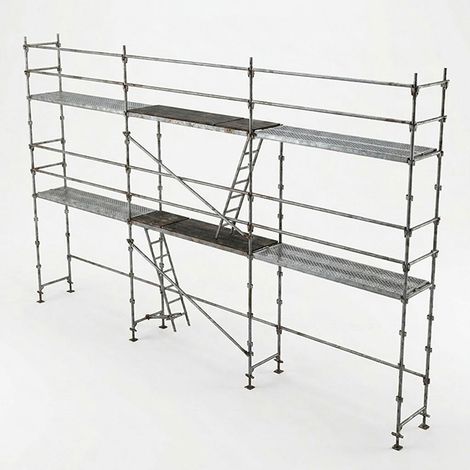 Ponteggio 60m² - Struttura + Piani + Aste - DUO60-SP