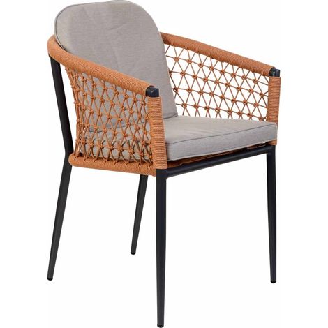 Silla de cuerda beige 57x62x79 (1/5)