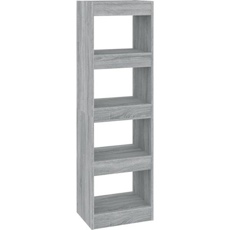 Maison Exclusive - Bücherregal/Raumteiler Grau Sonoma 40x30x135 c