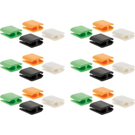 Lot de 24 range-cordons ou câbles taille M