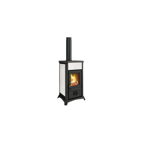 STUFA LEGNA 7 KW GEMMA 16 CER BIANCO V6