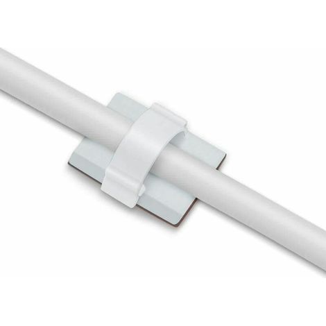 VURAHOME - Clips de Cable Adhsif Rglable pour Gestion de Cable  Fibre Optique, Attache Fil et le Cordon dans la Maison ou le Bureau (Lot de 100) (1/5)
