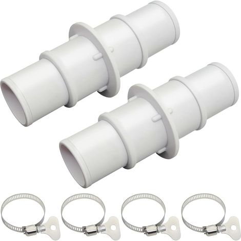 BEBUSINGOTO Lot de 2 raccords de raccord de tuyau pour tuyaux de 1 1/4 ou 1 1/2, parfaits pour les pompes de piscine et les filtres (1/5)