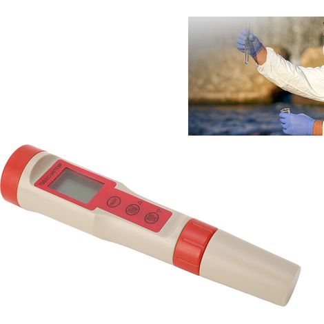 Conductimètre EC015BL, pH/EC/TDS, stylo multifonctionnel portable rétroéclairé avec compensation automatique de température pour le test de la qualité de l'eau (1/5)