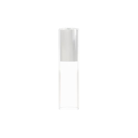 Globe verre clair tube blanc 25cm Nowodvorski Cylinder M