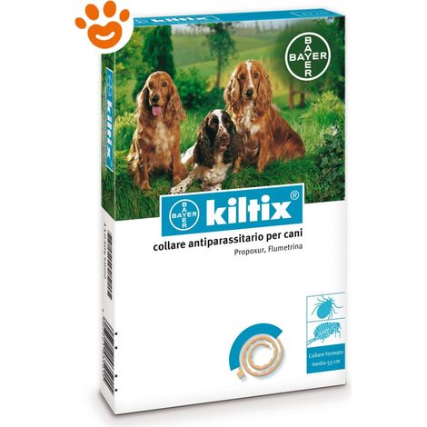 Collare Antiparassitario per Cani Kiltix Medio (Cm. 53)