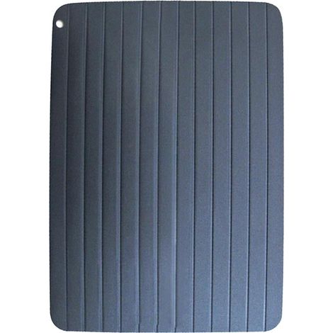 Plateau De Degel - Aluminium Et Plastique - Pour Viande Poisson Fruits De Mer - Degel Rapide Sans Electricite Ni Produits Chimiques - 35,5 X 20,5 X 0,3 Cm - 1 Unite (1/5)