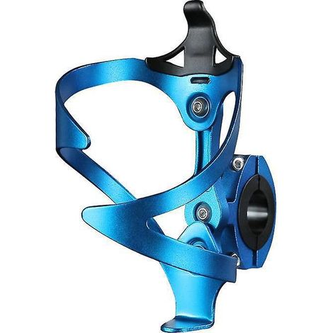 bleu-porte Bidon Vlo Vtt Avec Adaptateur De Porte Bouteille, Porte-bouteille De Vlo En Alliage D'aluminium Rglable Pour Vlos, Vlo De Route, Vtt, V (1/5)