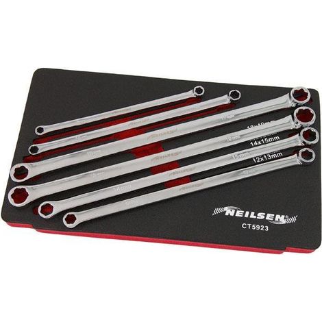 6pc Spanner Set Aviation Ring Double Ended Extra Long 8mm -19mm CT5923