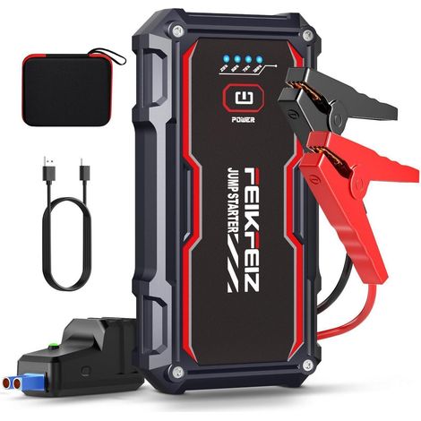 Auto Starthilfe Powerbank 6000A 26800mAh für 12V Benzin & Diesel, mit LED-Licht (1/5)