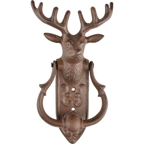 Esschert Design Türklopfer Hirsch 23,5 cm - Gusseisen (1/2)