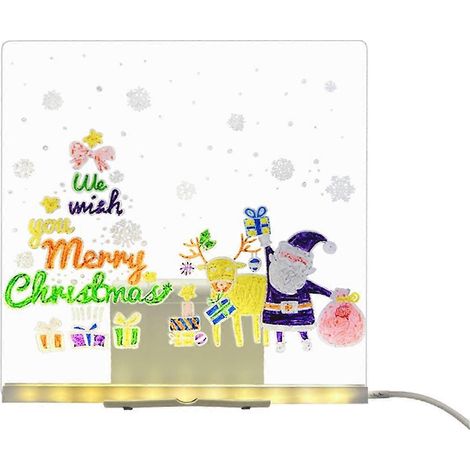 Tableau lumineux LED pour dessin, jouet 20x20cm (1/5)