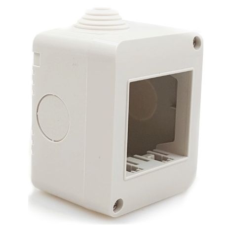 CUSTODIA ESTERNA IDROBOX 2 MODULI IP40 COMPATIBILE SERIE VIMAR (1/4)