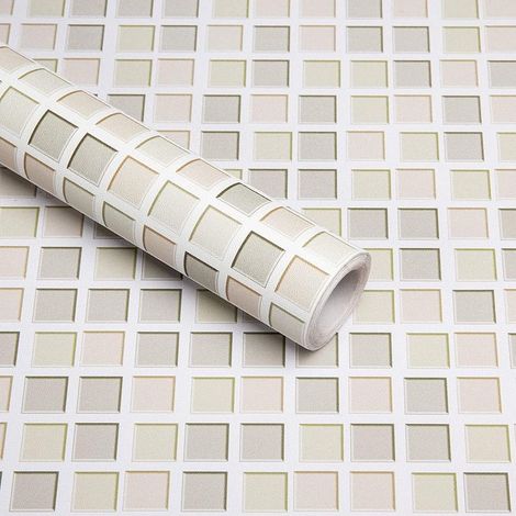 Adhesive Pour Cuisine Kaki Mosaïque, 60x300cm Carrelage Adhesif Mural Salle De Bain Imperméable, Décoratif Stickers Carrelage Autocollant, Vinyle Carreaux Adhesif (1/5)