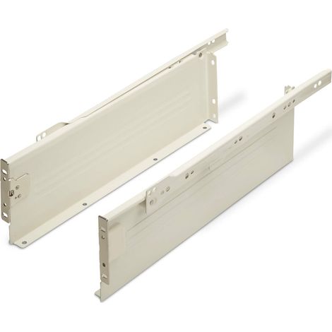 SO-TECH - lot de 2 Coulisses de tiroir 450 mm - réglable 3D, acier, pour caisson métal (1/5)