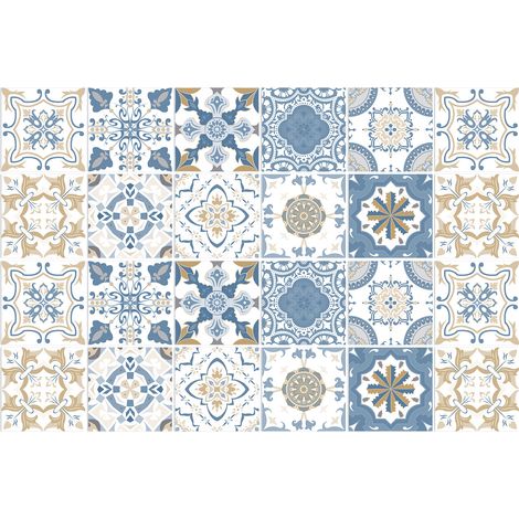 CCYKXA (B) 20x20 Industrial Style Adhesive Tile Backsplash for Kitchen Brick, 24 Pcs Wall Stickers Bathroom Kitchen Adhesive Wall Tiles with Tile Patterns PVC Adhesive Wall Tile (1/4)