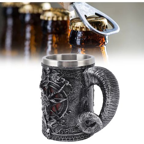 Verre à eau en résine sculptée en 3D, verre de bar, chope à bière personnalisée, boisson 1 (1/5)