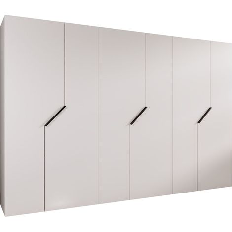 Armario Hartford 596, Blanco, 202x300x52cm, Puertas de armario: Con bisagras, Número de estantes: 0 (1/5)