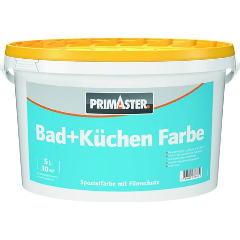 Primaster Bad- und Küchenfarbe weiß 5 L Innen