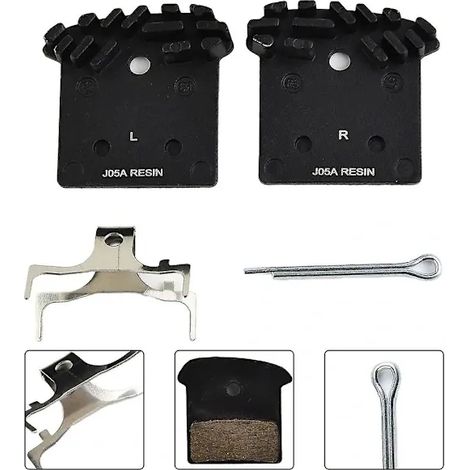Plaquettes de frein à disque Bike L05A en résine ICE, compatibles avec les pièces de vélo RS805, R9170 et R8070, freins à disque à double piston à montage plat Ultegra 105 GRX. (1/2)