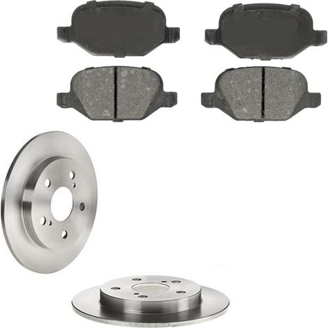 KIT FRENI POSTERIORI compatibile con LANCIA LIBRA, SW (839) - DISCHI + PASTIGLIE OEM: FDB1349 / 15049 , 15952 /SOSTITUZIONE DIRETTA/BASSA POLVERE/SILENZIOSO