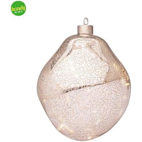Sfera in Vetro Organic Bizzotto Argento Ø 150mm