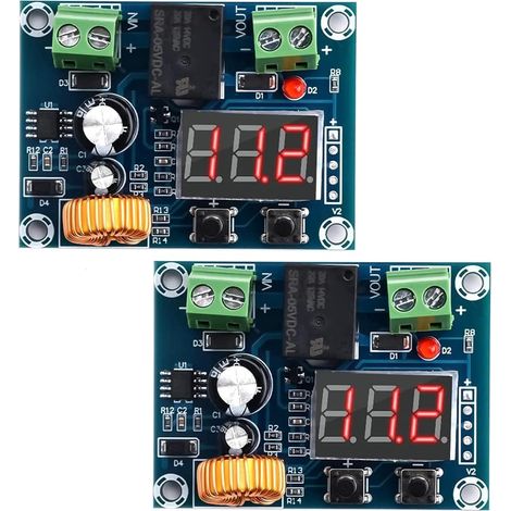Module Protection Batterie DC12V-36V - Lot De 2 - Contrôle Précis - Arrêt Automatique - Pour Véhicule Et Stockage (1/5)
