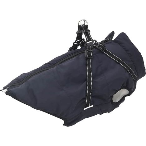 Hundemantel Geschirr Wasserdicht Reflektierend Marineblau L44